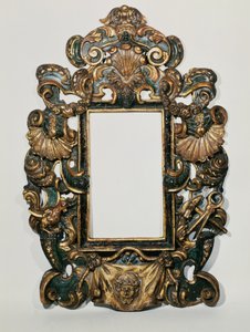 Roman carved black and gilt frame by Italian School