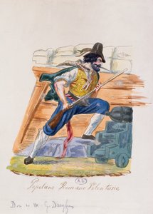 Roman Popular Volunteer of the 1848 Insurrection in Rome by Italian School