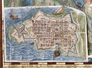 Siege of Malta (detail) by Italian School