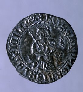 Silver coin struck at the time of King of Naples Robert I of Anjou (1275-1343) by Italian School