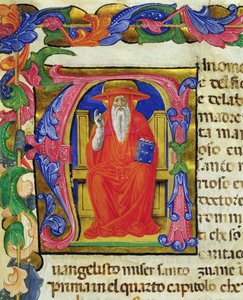 St. Jerome, from a Mariegola of the Lay Guild of St. Jerome by Italian School