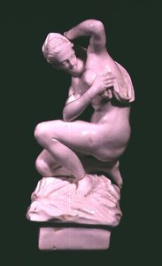 Statuette, after a bronze by Giambologna, Vinovo factory, late 18th century by Italian School