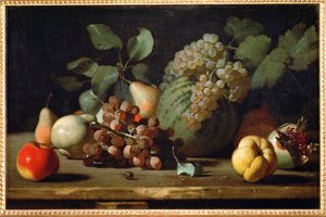 Still-life with Grapes and Pomegranate, Early by Italian School