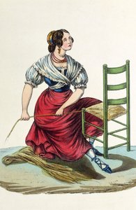 Straw chair maker