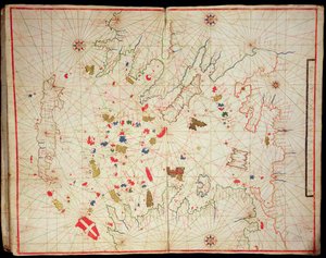 The Aegean Sea, from a Nautical Atlas, 1646 by Italian School
