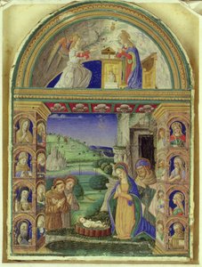 The Annunciation, The Adoration of the Child by the Virgin Mary, St. Joseph, St. Anthony of Padua and St. Francis by Italian School