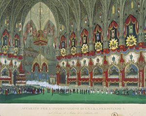 The Coronation of Ferdinand I in Milan Cathedral, 6th September 1838 by Italian School