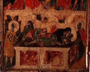 The Deposition of Christ, bottom half of a panel