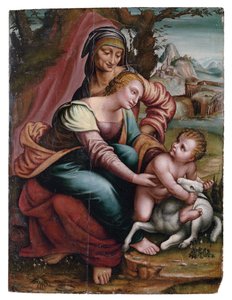 The Madonna and Child with St. Anne, North Italian by Italian School