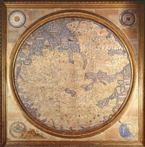 The Mappa Mundi of Fra Mauro, a Camaldolese Monk from the Monastery of San Michele in Murano by Italian School