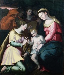 The Mystic Marriage of St. Catherine, c.1600 by Italian School