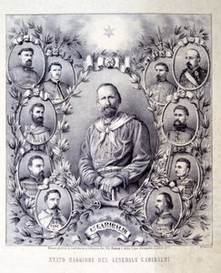 The Staff of General Garibaldi, illustration from The History of Italy by Italian School