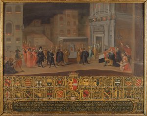 The Translation of the Remains of the Madonna of Provenzano by Italian School
