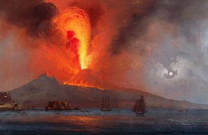 The eruption of Vesuvius in 1799