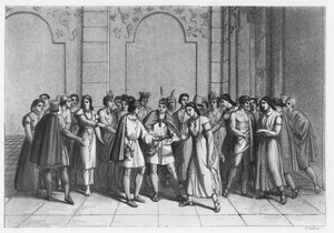 The Manner in Which the Incas Married the Princes du Sang, c.1820 by Italian School