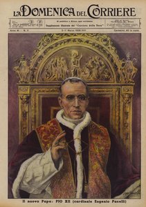 The New Pope, Pius XII (Cardinal Eugenio Pacelli) by Italian School