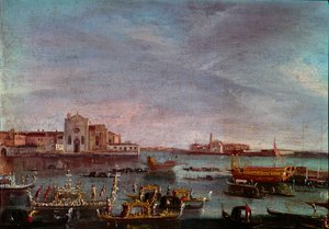The Regatta on the Grand Canal in Venice by Italian School