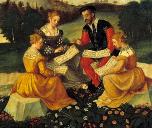 The vocal concert by Italian School