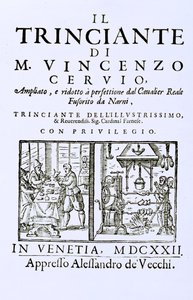 Titlepage of an Italian Cookery Book, Published in Venice, 1622