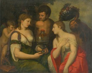 Tribute to Venus by Italian School
