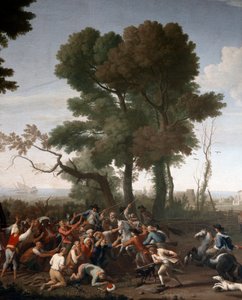 Turkish Pirates Captured in Maccarese, Near Rome (detail) by Italian School