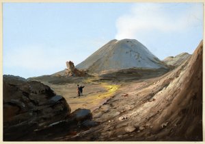 Vesuvius, October, 1880 by Italian School
