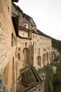 View of the Monastery of St. Benedetto (Sacro Speco) by Italian School