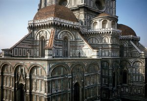 View of the Apse of the Cathedral of Florence (Duomo Santa Maria del Fiore) by Italian School