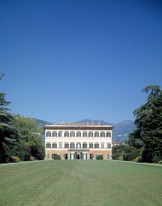 View of the facade of Villa reale di Marlia (or Palazzo Orsetti)
