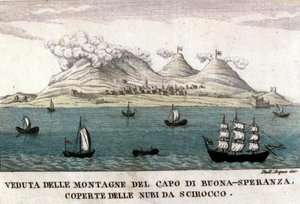 Views of the mountains of Cape of Good Hope