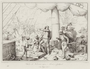 Victory of the Venetians over the Turks at Gallipoli by Italian School
