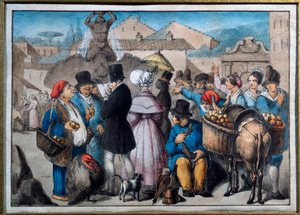 Walking Scene in Rome by Italian School