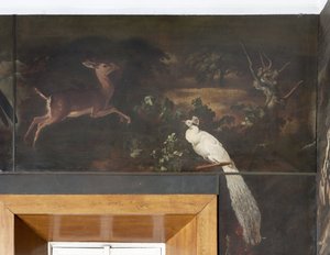 White Peacock and Roe Deer, Myth of Orpheus by Italian School