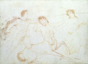 The Death of a Centaur, possibly Eurytus and Pirithous, Herculaneum by Italian School Italian School