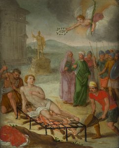 Martyrdom of St. Lawrence by Italo Flemish School