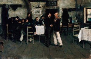 Meeting of Giuseppe Garibaldi and Giovanni Battista Cuneo at Taganrog, port on the Black Sea in 1833 by Italo Nunes Vais