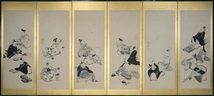 The Thirty-Six Immortal Poets by Ito Jakuchu