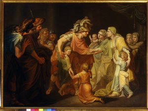 Prince Sviatoslav I of Kiev Returns to His Family After the Danube Campaign of 967 by Ivan Akimovich Akimov