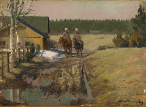 Cossacks on Horseback by Ivan Alexeyevich Vladimirov
