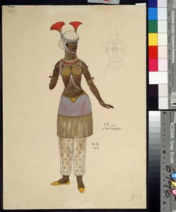 Costume Design for the Opera The Golden Cockerel by Nikolai Rimsky-Korsakov by Ivan Yakovlevich Bilibin
