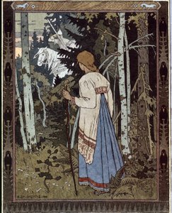 Vasilisa the Beautiful and the White Horseman by Ivan Yakovlevich Bilibin