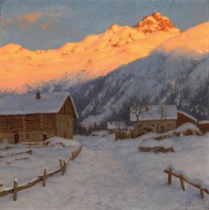 Evening on the Mountain, Haute-Savoie by Ivan Fedorovich Choultse