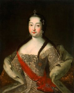 Portrait of the Tsesarevna of Russia Anna Petrovna of Russia by Ivan Grigorievich Adolsky the Elder