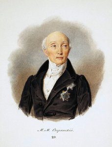 Portrait of the Secretary of State and reformers Count Michail Speransky by Ivan Ivanovich Reimers