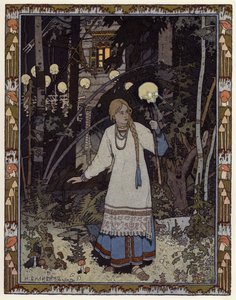 Illustration for Vassilisa The Beautiful by Ivan Yakovlevich Bilibin