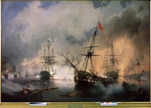 The Battle of Navarino, 20th October 1827 by Ivan Konstantinovich Aivazovsky