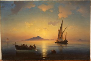 The Bay of Naples by Ivan Konstantinovich Aivazovsky