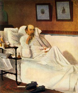 Portrait of Nekrasov, 1877, 1965