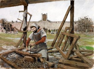 Carpenter, Scarborough Castle, 12th century