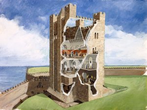 Scarborough Castle, 14th century
